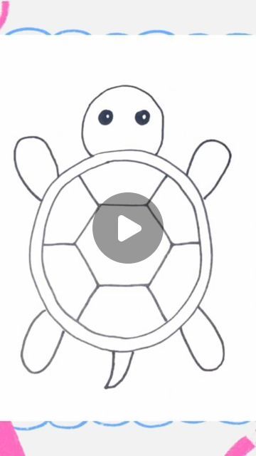 Draws Kids | Tortoise Drawing 🐢
.
.
.
#easydarwing #tortoisedrawing  #tortoise #animals #drawing #cute #drawingforkids #howtodraw #kidsinstagram... | Instagram Drawing Turtles Easy, How To Draw Tortoise, Kids Sketch Ideas, How To Draw A Turtle Step By Step, Cute Turtle Drawing Easy, Cute Tortoise Drawing, Turtle Art For Kids, How To Draw A Turtle, Easy Sea Turtle Drawing