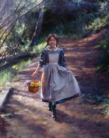 The Shady Trail Cottage In The Woods Aesthetic, Morgan Weistling, Historical Painting, Realistic Paintings, Paintings I Love, Romantic Art, Artist Paint, Eye Art, American Artists