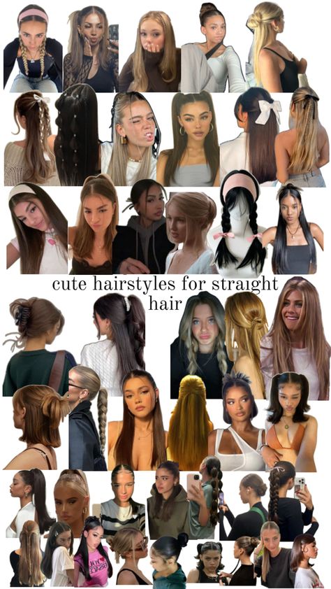 hairstyles Cute Hairstyles For Straight Hair, Hairstyles For Straight Hair, Stylish Hair, Don T Know, Straight Hair, Cute Hairstyles, Straight Hairstyles, Dye, Hairstyles