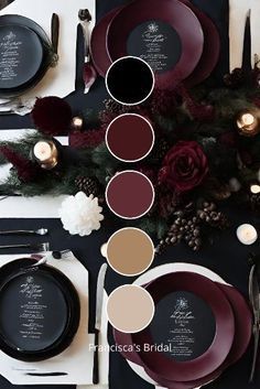 Weding Colors, Dark Winter Wedding, Dark Academia Wedding, Deep Purple Wedding, Wine Colored Wedding, Wedding Theme Color Schemes, Dark Wedding Theme, Masquerade Wedding, Mauve Wedding