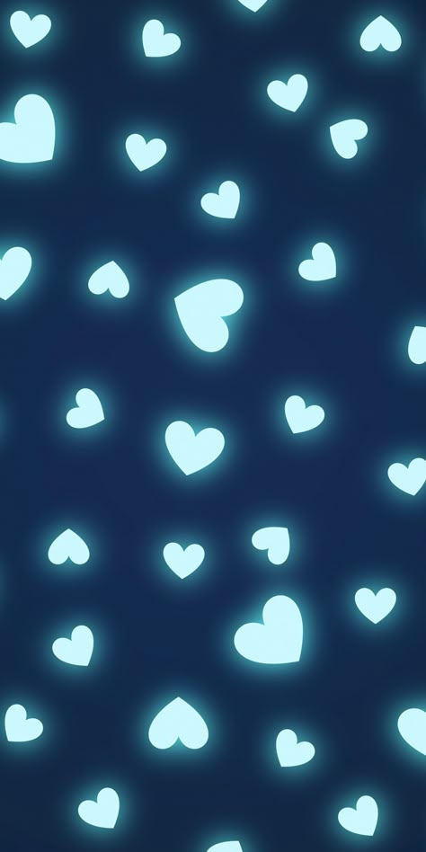 Hearts, shapes, glowing, minimal, pattern, 1080x2160 wallpaper Heart Shape Wallpaper, Blue Heart Wallpaper, Hearts Shapes, Glow Wallpaper, Wallpaper Hearts, Tumblr Pattern, Backgrounds Phone Wallpapers, Cute Wallpaper For Phone, Emoji Wallpaper