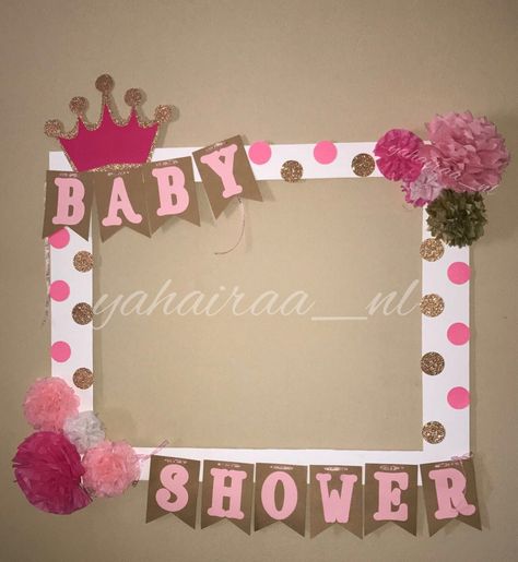 Baby Shower Photo Booth Ideas, Baby Shower Ideas At Home, Recuerdos Para Baby Shower, Baby Shower Craft Ideas, Ideas Para Baby Shower De Nina, Baby Shower Recuerdos, Dollar Tree Baby Shower Ideas, Marcos Para Baby Shower, Small Baby Shower Ideas