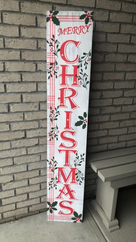 Welcome Sign Front Door Holiday, Christmas Porch Leaners Diy, Wooden Welcome Signs Front Porches Diy Holiday, Christmas Door Leaner, Christmas Welcome Signs Front Porches, Christmas Porch Leaners, Let It Snow Porch Leaner, Christmas Welcome Signs, Cricut Welcome Sign Front Porches Christmas