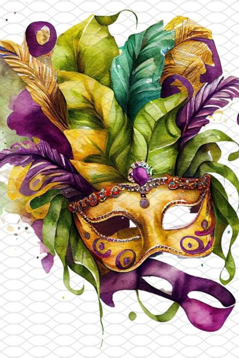 Mardi Gras mask Png, Watercolor, Mardi Gras Carnival Png Mardi Gras Images, Mask Png, Mask Drawing, Mask Painting, Mardi Gras Carnival, Mardi Gras Mask, Usa Art, Masks Art, Painting Art Projects