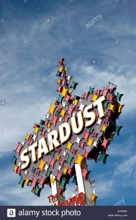 STARDUST HOTEL SIGN LAS VEGAS NEVADA UNITED STATES OF AMERICA USA Stock Photo Hotel Sign, Vegas Baby, Las Vegas Nevada, Stardust, States Of America, United States Of America, Nevada, Las Vegas, Stock Images