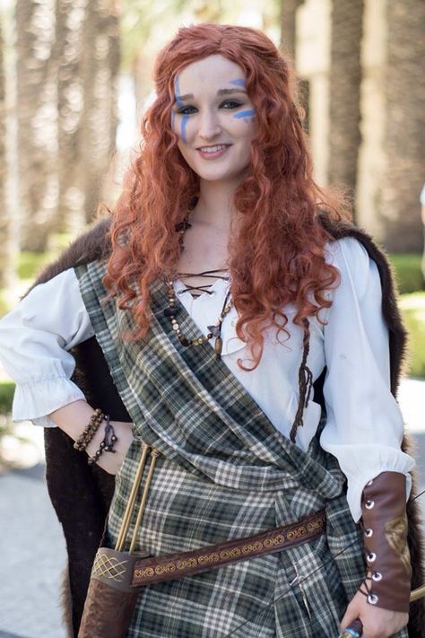 Celtic Costume, Merida Cosplay, Celtic Warrior, Celtic Clothing, Gothic Mode, Scottish Warrior, Warrior Costume, Celtic Warriors, Celtic Woman