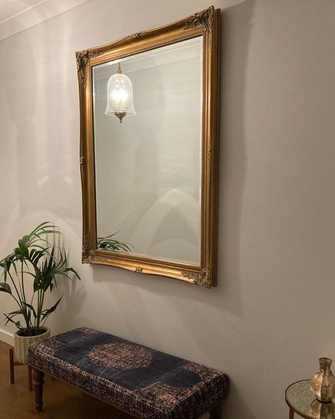 An ornate mirror like this is more than just a reflection—it’s a statement of timeless charm! The intricate gold frame adds sophistication and elegance to any room. Perfect for creating that vintage-inspired vibe. . . . #InteriorInspiration #ElegantSpaces #HomeStyling #ClassicDesign #InteriorGoals #ornatemirror #vintagedecor #goldmirrors #mirrordesign #mirrordecoration #vintagefootstool #mirrorinspiration #mirrorsbrisbane #reflect_mirrors Mirror Rectangle, Mirror Inspiration, Ornate Mirror, Rectangle Mirror, Vintage Mirror, Mirror Designs, Gold Mirror, Mirror Frames, Room Inspo