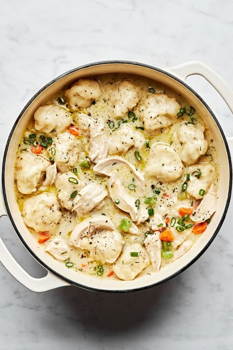 We take hearty chicken soup and top it with biscuit-like buttermilk dumplings. Get a spoon, you’re going to want a big scoop of this! Buttermilk Dumplings, Best Chicken And Dumplings, Creamy Chicken And Dumplings, Hearty Chicken Soup, Chicken Dumpling Soup, Homemade Chicken And Dumplings, The Modern Proper, Modern Proper, Buttermilk Recipes