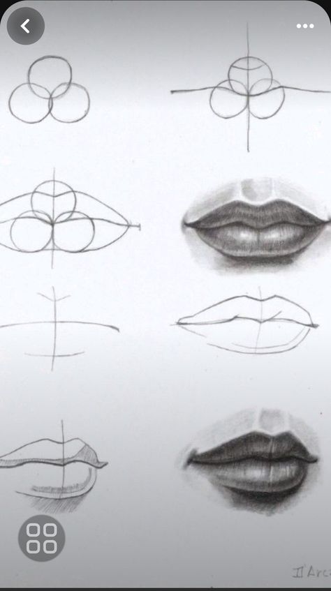 Lips Anatomy Drawing, Lip Anatomy Drawing, Planes Anatomy, Lip Drawing Tutorial, Construction Drawing, Art Lips, Facial Anatomy, Lip Drawing, Mouth Drawing