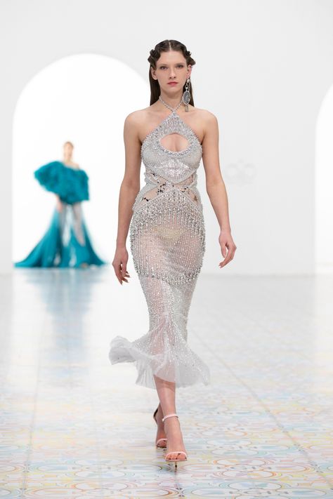 Georges Hobeika Spring 2022 Couture Fashion Show Fashion Show | The Impression George Hobeika, Collection Couture, Night Dresses, Georges Hobeika, Couture Week, Spring Summer 2022, Summer 2022, Couture Collection, Beautiful Gowns