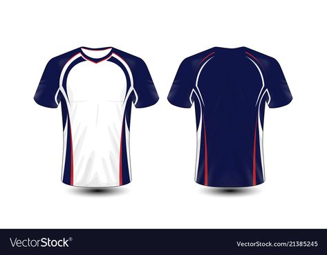 Red And White Layout, Blue Jersey Design, Polo Shirt Design Uniform, White Layout, Volleyball Jerseys, Sports Tshirt Designs, Sport Shirt Design, Design Jersey, Sports Jersey Design