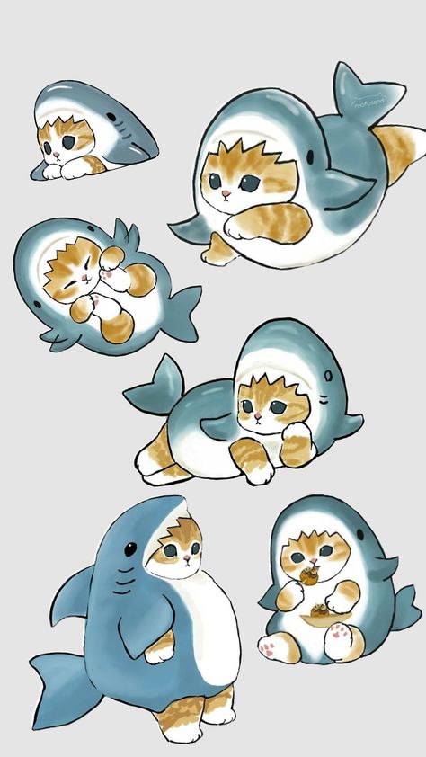 #catshark #cute #fyp Chain Catshark, Cat In Shark Costume Drawing, Cat With Shark Hat, Shark Cat Art, Kawaii Hammerhead Shark, Cute Cartoon Shark, Shark Onesie, Shark Cat, Cat Shark