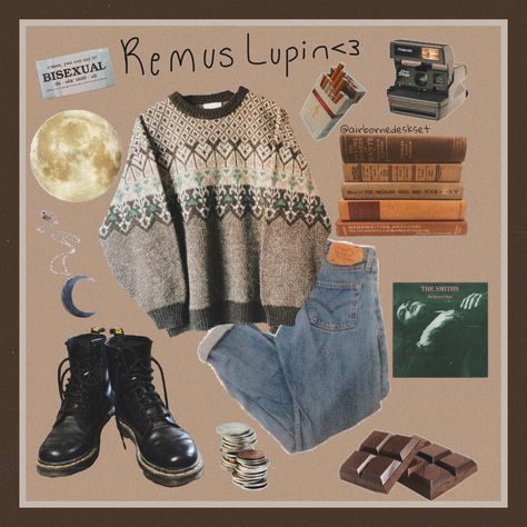 Fem Remus Lupin Outfits, Remus Lupin Outfit Aesthetic Women, Remus Lupin Outfit, Fairy Grunge Outfit, Hogwarts Outfits, Mood Clothes, Harry Potter Outfits, All The Young Dudes, Aesthetic Women