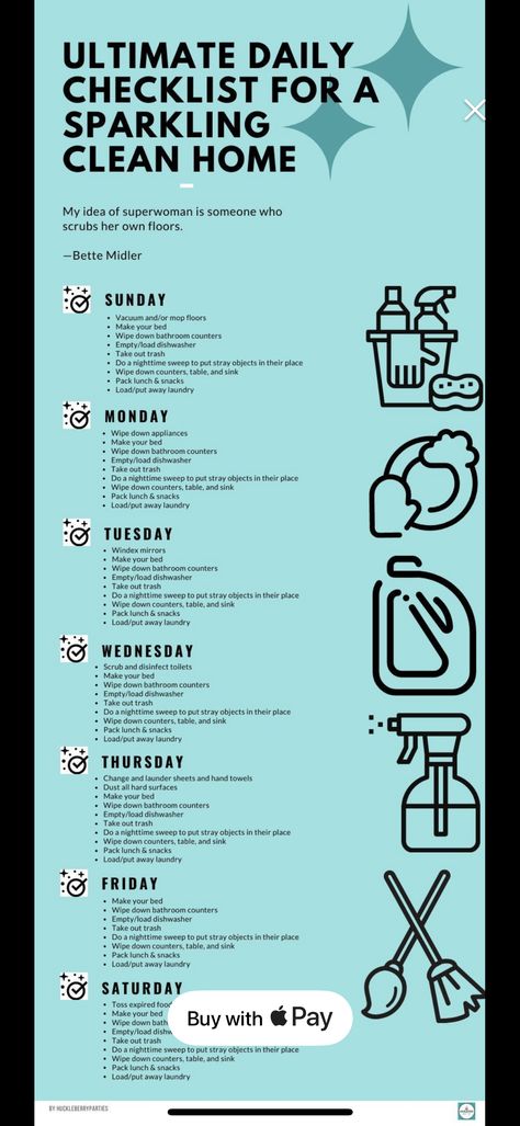 Cleaning Day Checklist, Day Checklist, Daily Cleaning Checklist, Daily Checklist, Life Hacks Computer, Bathroom Counters, Cleaning Day, Daily Cleaning, Pack Lunch