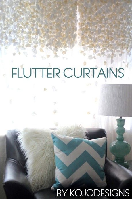 DIY Anthropologie knock-off flutter curtains – 32 Brilliant DIY Anthropologie Knockoffs Anthropologie Hacks, Diy Anthropologie, Style Deco, Diy Interior, Diy Curtains, Diy Vintage, My New Room, Window Coverings, The Window