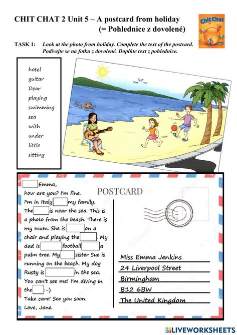 English Worksheets For Grade 4, Holiday Worksheets For Kids, Holiday Exercise, Holiday Worksheets, English Language Course, Comprehension Exercises, English For Beginners, The Worksheet, Listening Comprehension