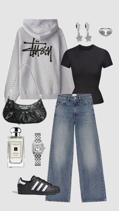 Outfit Inspo Casual, Trendy Outfits For Teens, Stockholm Fashion, Swaggy Outfits, Simple Trendy Outfits, Cute Everyday Outfits, Really Cute Outfits, Cute Simple Outfits, Basic Outfits