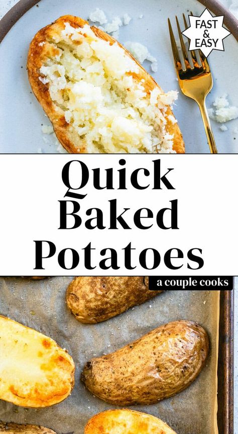 Quick Baked Potatoes, Fast Baked Potato, Quick Baked Potato, Cooking Baked Potatoes, Easy Baked Potato, Side Dishes For Salmon, Potatoes Easy, Valentines Cake, Making Baked Potatoes