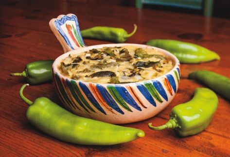 Queso Flameado (Melted Cheese Flambéed In Tequila) | Goodtaste with Tanji Quest Flameado, Queso Flameado, Wine Snacks, Heritage Recipes, Tv Recipes, Queso Fundido, Grilled Meats, Green Chiles, Painted Clay