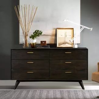 Shop Target for dressers in amazing styles and finishes to accent any bedroom. Free shipping on orders $35+  free returns. Mid Century Modern Bedroom Dressers, Modern Bedroom Dressers, Solid Wood Dresser, Mid Century Dresser, Mid Century Modern Bedroom, Mid Century Modern Dresser, Six Drawer Dresser, Wood Dresser, Modern Dresser