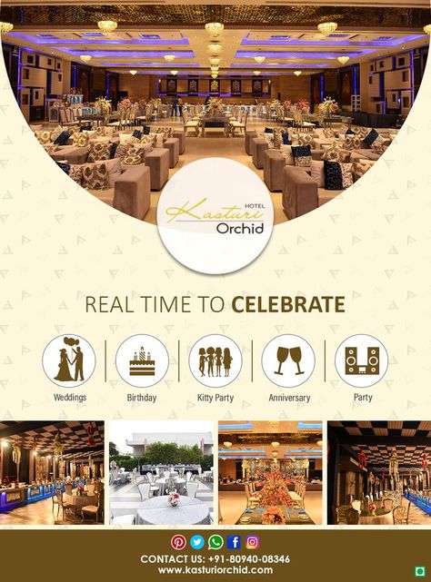 Venue Advertising Design, Banquet Hall Advertisement, Event Advertisement Poster, Banquet Hall Poster Design, Banquet Hall Ads, Banquet Hall Creative Ads, Event Management Ideas, Event Planning Poster, Blue City Jodhpur