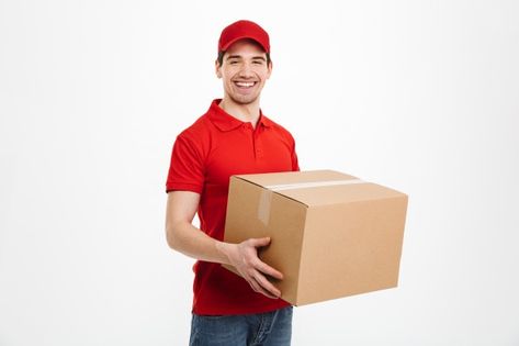 Logistics Design, Parcel Delivery, Man Photography, Post Box, Delivery Man, Premium Photo, Photography Ideas, Stock Photos, Photographer