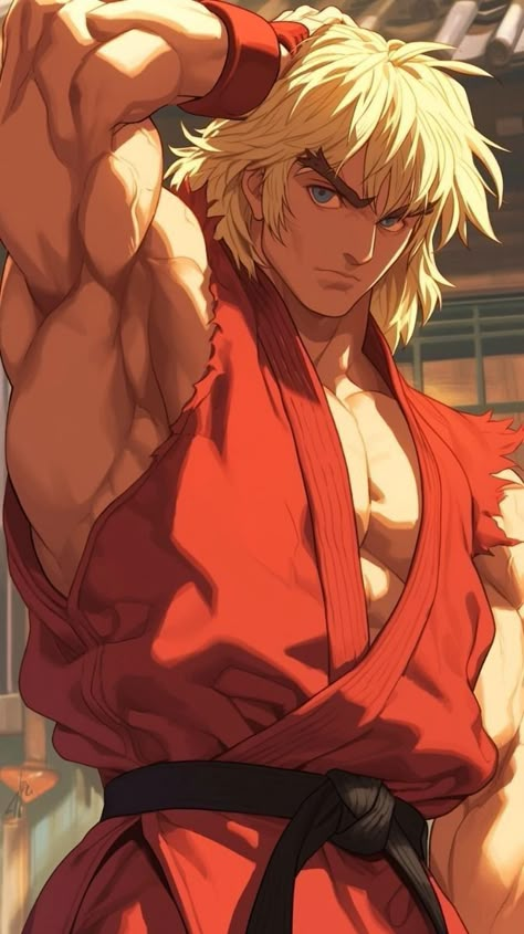 Ken Street Fighter Art, Sagat Street Fighter Art, Street Fighter Vs Tekken, Sagat Street Fighter, Street Fighter Anime, Street Fighter Wallpaper, Ken Street Fighter, Ken Masters, Street Fighter Tekken