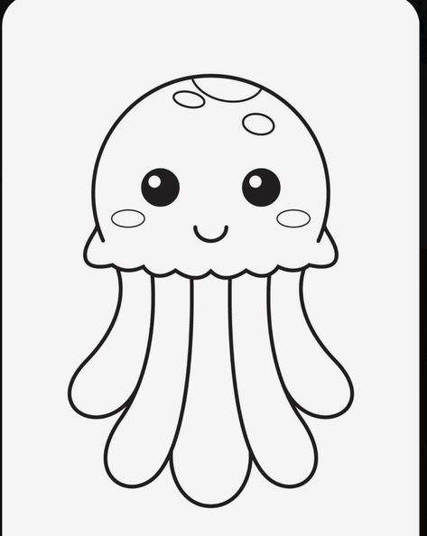 Draw A Jellyfish, Creative Cv Template, Jellyfish Drawing, Wallpaper Estetika, Creative Cv, Bola Basket, Draw Animals, Fish Drawings, Flash Card