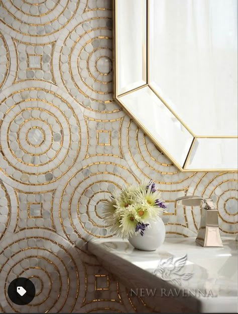 Drømme Bad, Ravenna Mosaics, Trendy Kitchen Tile, Smart Tiles, Tiles Ideas, Mosaic Backsplash, Room Tiles, Kitchen Wall Tiles, Kitchen Floor Tile