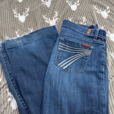 7Famk Dojo Jeans 7famk Dojo Jeans, Sevens Jeans, 7s Jeans, Western Ootd, Seven For All Mankind Jeans, Ranch Wife, Country Western Outfits, Western Outfit Ideas, Small Jeans