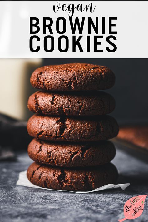 Gluten Free Vegan Chocolate Cookies, Gluten Free Brookies Recipe, Vegan And Gluten Free Cookies, Healthy Brookies, Organic Cookies Recipe, Vegan Brownie Cookies, Healthy Fudge Brownies, Gluten Free Dairy Free Cookies, Flourless Brownie