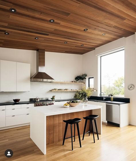 Ceiling Wood Design, Kitchen Favorites, San Francisco Houses, Wooden Ceiling, House Extension Design, California Living, Kitchen Ceiling, Wooden Ceilings, Kitchen Light