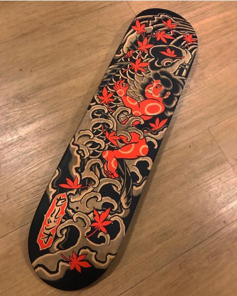 Skateboard Deck Design, Craft Tattoo, Skateboard Room, Skateboard Art Design, Skateboard Deck Art, Deck Art, Deck Projects, Merch Ideas, Skate Decks