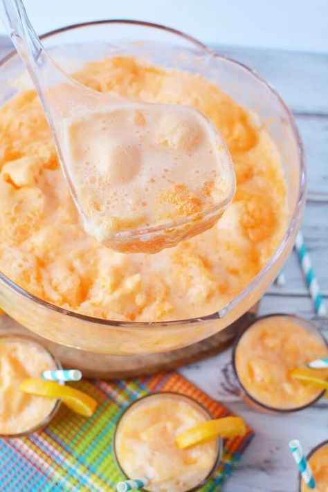 Orange Sherbet Punch, Punch Party, Sherbet Punch Recipes, Easy Party Punch, Sherbet Ice Cream, Sherbet Punch, Orange Punch, Easy Punch Recipes, Easy Punch