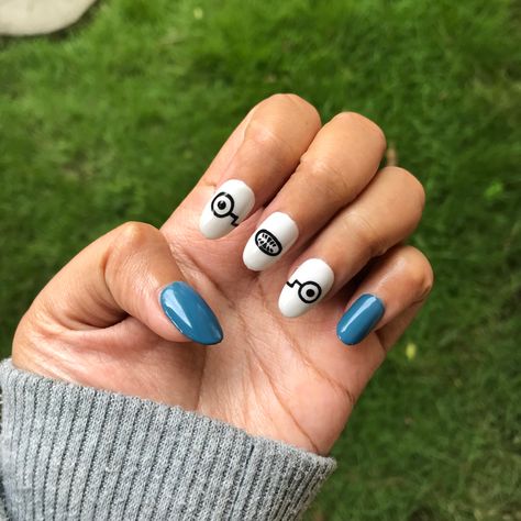 Inumaki toge nails Anime Nail Designs For Short Nails, Jjk Nails Art, Jjk Themed Nails, Choso Jjk Nails, Jjk Nail Ideas, Jjk Inspired Nails, Inumaki Nails, Jjk Nails Designs, Easy Anime Nails