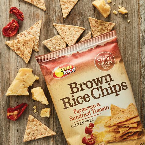 SunRice - Brown Rice Chips Rice Chips, Chip Packaging, Packaging Snack, Food Flatlay, Free Me, Benefits Of Organic Food, Healthy Snacking, Food Pack, Cracker Snacks