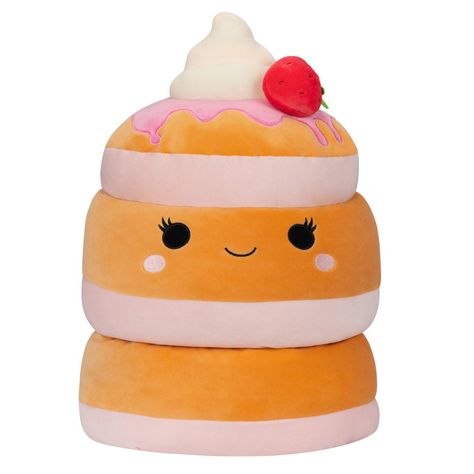 Squishmallows 16" Sawtelle the Strawberry Pancakes Plush Toy (Target Exclusive) Pancake Squishmallow, Strawberry Pancakes, Hugs And Cuddles, Cute Squishies, Perfect Pancakes, Cute Stuffed Animals, Cute Plush, Plush Animals, Strawberry Shortcake