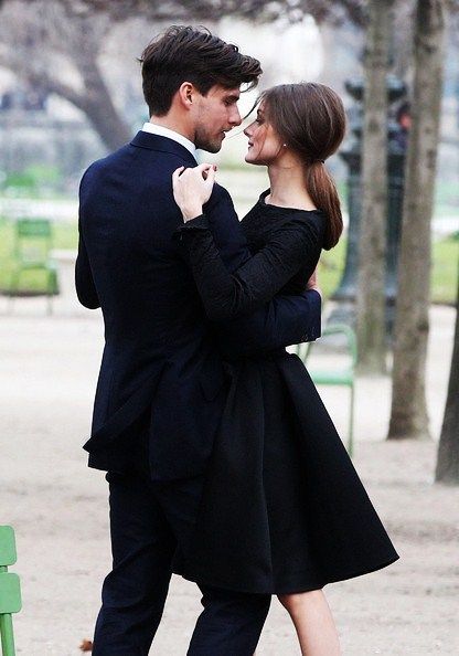 "How to Wear Outfit With Black Dress for Valentine’s Day "   Read more: http://www.ferbena.com/how-to-wear-outfit-with-black-dress-for-valentines-day.html A Man, Dancing, Trees