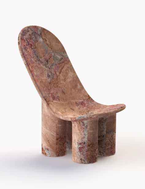 A spoon chair from Toogood’s series Assemblage 5, cast in a unique mixture of earth and aggregates. Architecture Digest, Moon And Water, Poly Chair, Victorian Apartment, Chair Inspiration, Faye Toogood, Resin Furniture, The Natural World, World Of Interiors