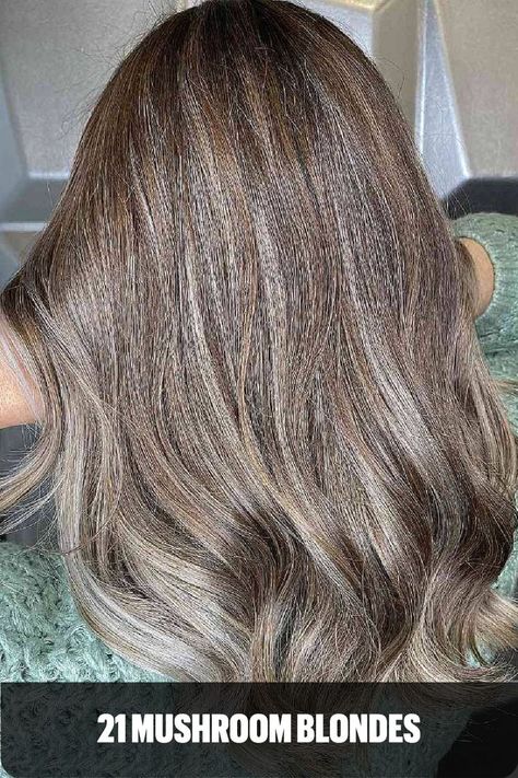 Dimensional Mushroom Blonde Cool Toned Mushroom Blonde Hair, Mushroom Coloured Hair, Mushroom Blonde Hair Color Balayage, Ion Light Mushroom Blonde, Medium Mushroom Blonde Hair, Mushroom Color, Ashy Mushroom Brown Hair, Light Mushroom Brown Hair Color, Mushroom Highlights