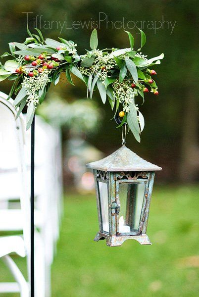 Classic Rustic Aisle Markers Barn Fall Garden Outdoor Ceremony Spring Summer Wedding Ceremony Photos & Pictures - WeddingWire.com Outdoor Ceremony Aisle, Aisle Candles, Wedding Aisles, Summer Wedding Ceremony, Lantern Wedding, Tattoo Plant, Aisle Markers, Ceremony Candles, Citrus Wedding