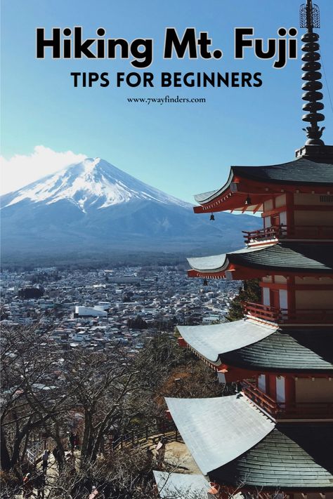 Conquer Mt. Fuji with these practical hiking tips for everyday adventurers. 🏔️ | #fujiadventures #hikingtips #everydayexplorer | 7wayfinders Hiking Mt Fuji, Hiking Mount Fuji, Fuji Mountain, Japan Itinerary, Mountain Huts, Altitude Sickness, Japan Tour, Full Time Travel, Japan Travel Guide