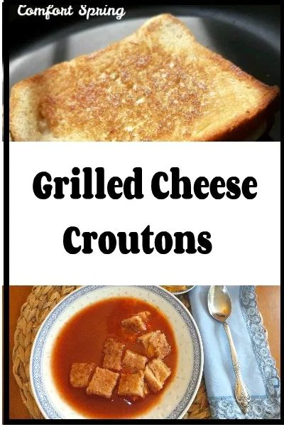 Grilled Cheese Croutons Recipes, Homemade Grilled Cheese, Grilled Cheese Croutons, Cheese Croutons, Crouton Recipes, Cheese Stuffed Mushrooms, Making Grilled Cheese, Best Grilled Cheese, Steak Sandwich