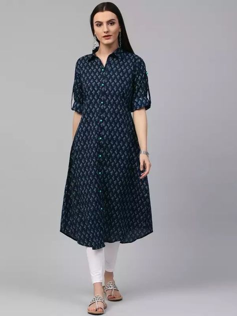 Workwear Kurtas, Plain Kurti Designs, Indian Kurti Designs, New Kurti Designs, Simple Kurta Designs, Designer Kurti Patterns, Simple Kurti Designs, Kurti Designs Latest, Long Kurti Designs