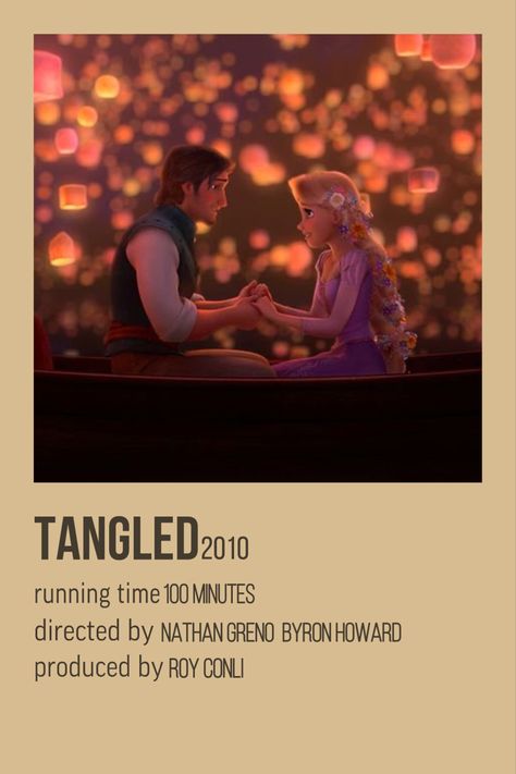 Tangled Polaroid, Movie Poster Room, Tangled Movie, Anime Cards, Tangled 2010, Collage Mural, Movie Card, Film Posters Minimalist, Film Poster Design