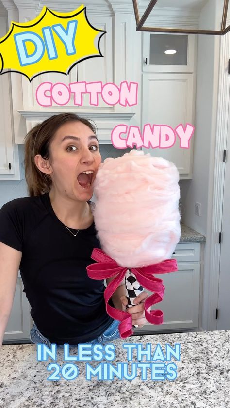 Emily McInnis (Waldo) | ⬇️ SAVE this #fakebake tutorial as your future craft project! This easy peasy Cotton Candy tutorial is PERFECT for Candyland themes (I’m… | Instagram Fake Cotton Candy Prop, Oversized Lollipop Diy, Diy Candyland Castle, How To Make Fake Cotton Candy Props, Giant Candyland Decorations Diy, Faux Cotton Candy Diy, Diy Fake Cotton Candy Decoration, Candy Land Christmas Tree Ornaments Diy, Candy Land Props