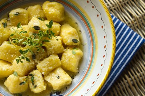 Lemon Gnocchi, Thyme Sauce, Thyme Butter, Italian Appetizer, Colorado Food, Appetizer Party, Ricotta Gnocchi, Lemon Ricotta, Vegetarian Entrees