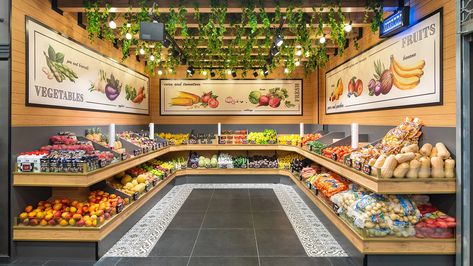 Fruits Shop Design, Vegetable Shop Design Ideas, Fruit Shop Design Ideas, Super Market Design, Fruit Shop Design, Backyard Storage Buildings, Grocery Design, Supermarket Design Interior, Fruit And Veg Shop