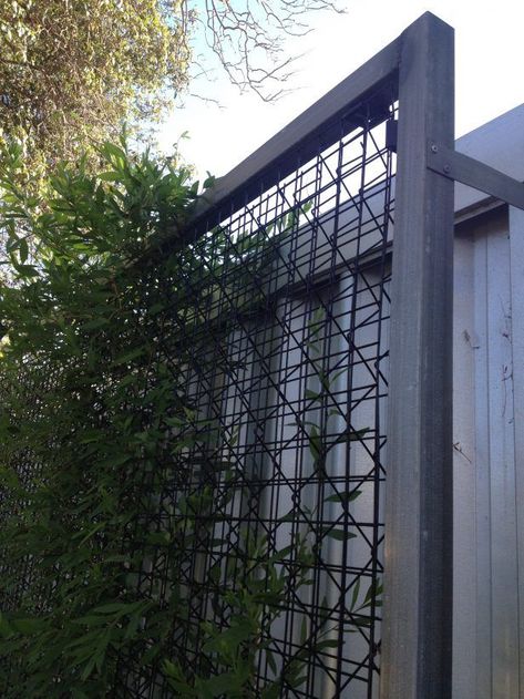 metal modern trellis - Google Search Free Standing Trellis, Steel Trellis, Privacy Trellis, Old Houses Renovation, Wire Trellis, Garden Details, Modern Trellis, Trellis Fence, Diy Garden Trellis