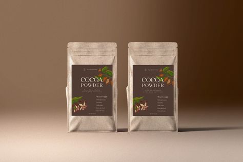 Cocoa Powder Bag Label Template Cocoa Powder Packaging, Cocoa Packaging, Powder Packaging, Bag Label, Cacao Powder, Label Templates, Packaging Labels, Apple Pay, Web App